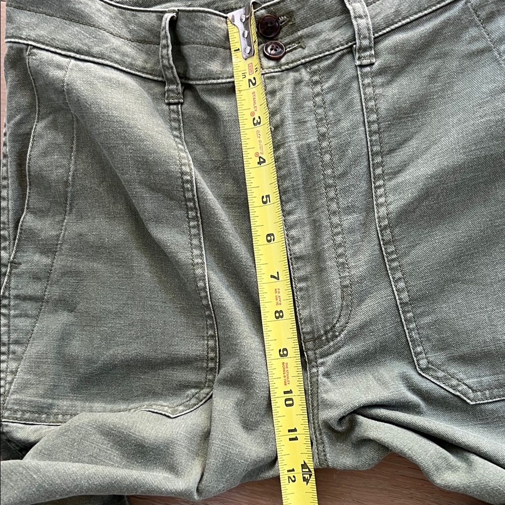 Madewell Sage Green Cargo Jeans Straight Leg Pants Sz 28 - Picture 11 of 17